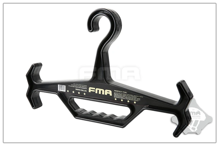 FMA, тренировочная вешалка для жилета, пластиковая, бесследная, тяжелая, для дайвинга, вешалка, Крепкая и прочная, жилет - Цвет: BK