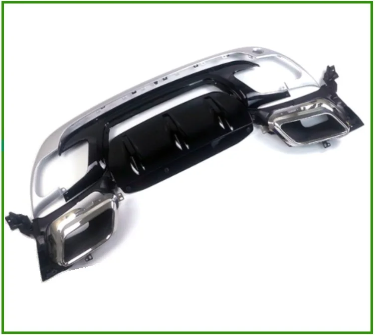 

REAR BUMPER DIFFUSER REAR LIP EXHAUST TUBE MODIFY AND UPGRADE KITS FOR RANGE ROVER VELAR BLACK AND SILVER