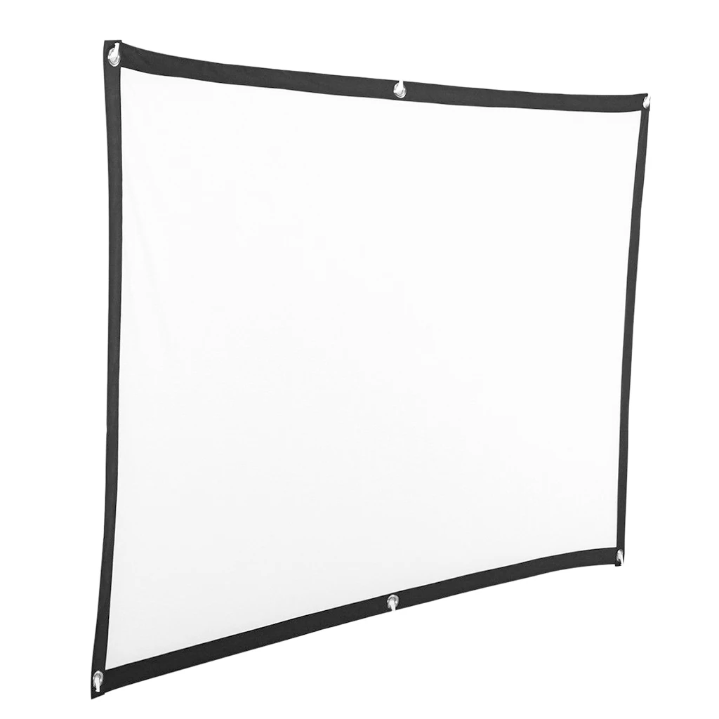 Soft Projector Screen Film Home Cinema Movie Screen Projection 100%polyester material folding packaging small size HD projection