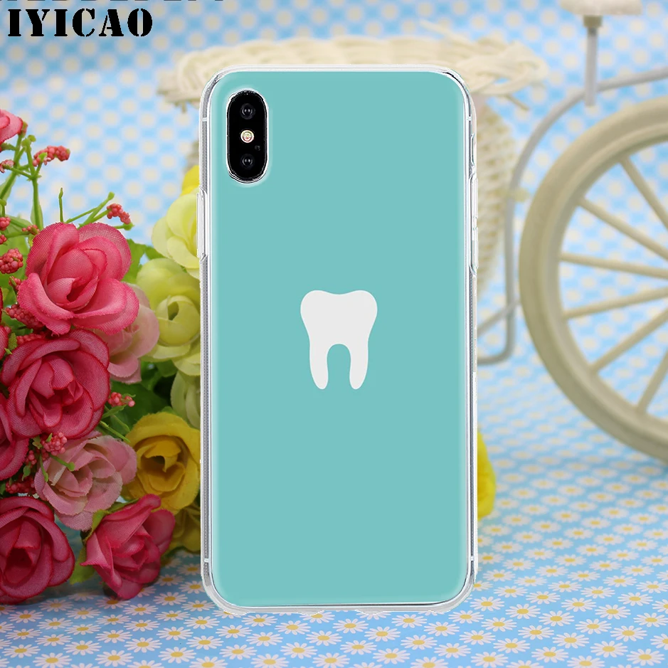 Жесткий чехол IYICAO с зубами для iPhone 4, 4S, 5, 5S, Se, 6, 7, 7 plus, 8, 8 Plus, X, XS, MAX, XR, 6s Plus, 11 pro max - Цвет: 2