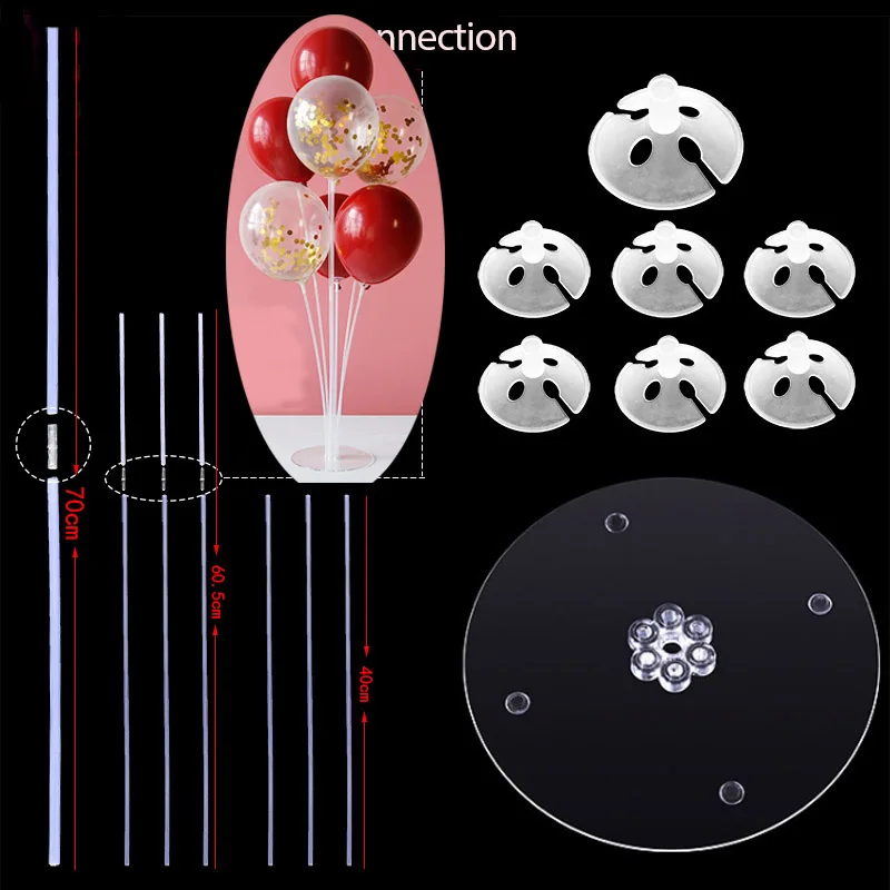 День рождения украшения дети баллон палка держатель воздушных шаров колонна-подставка со светодиодный светильник подставка для воздушных шаров держатель Свадебные принадлежности - Цвет: Set 1