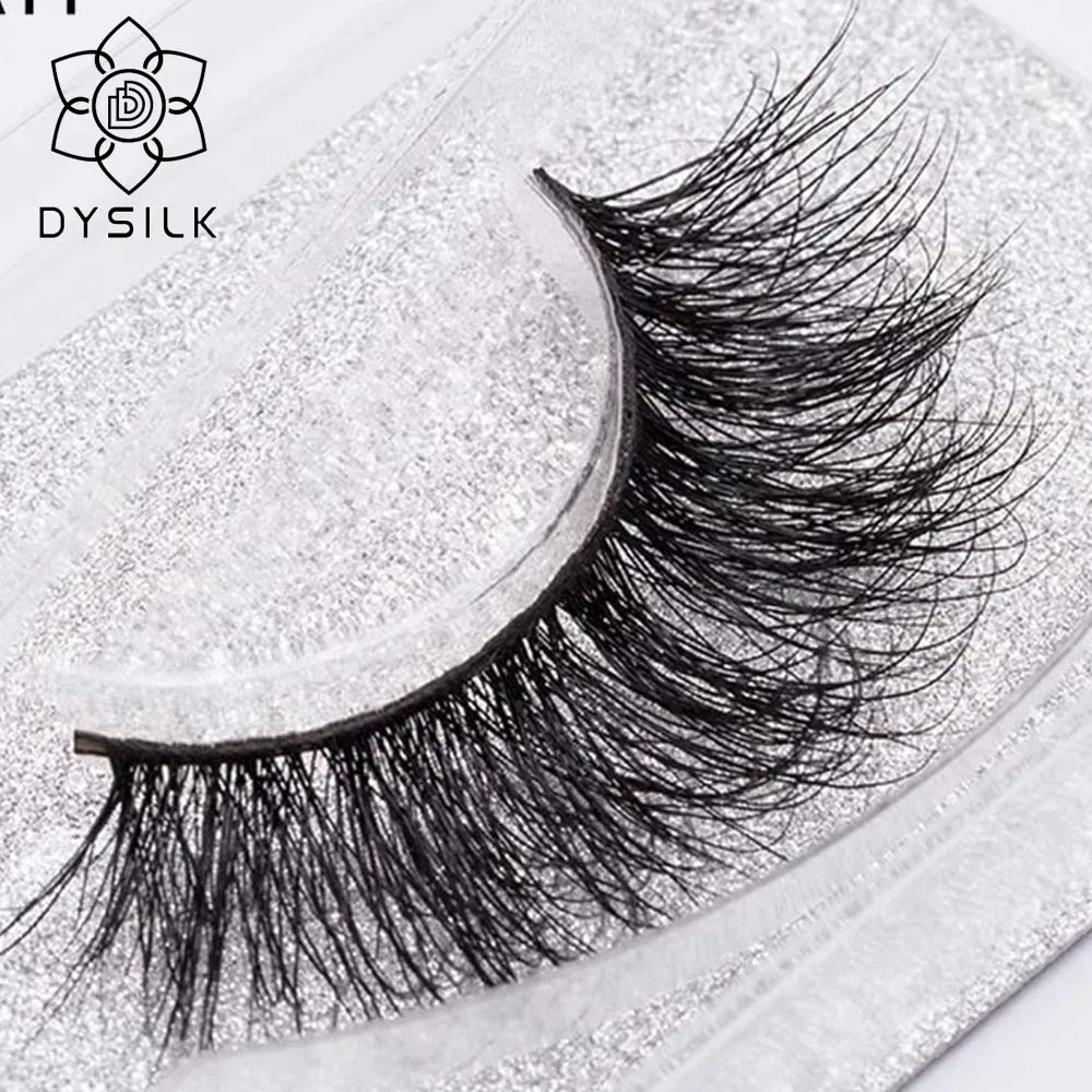 

DYSILK 1 Pairs Natural False Eyelashes Fake Lashes Long Makeup 3D Mink Lashes Extension Eyelash Mink Eyelashes For Beauty