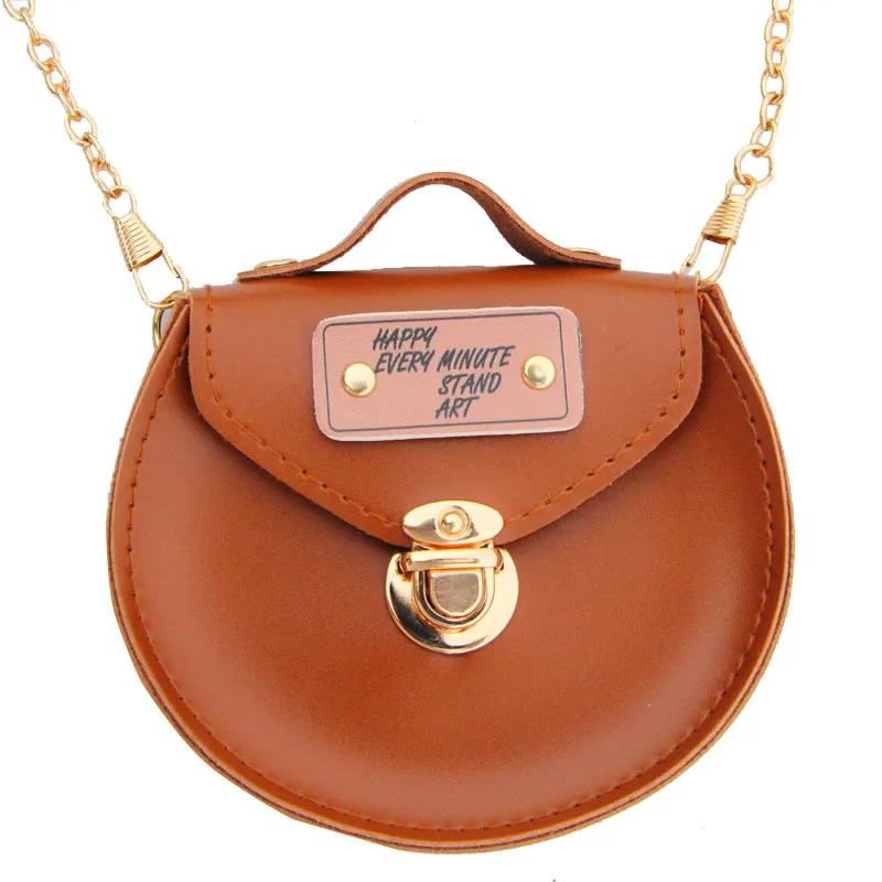 الفتيات مصغرة لطيف سلسلة Crossbody أكياس بو الجلود محفظة نسائية للعملات المعدنية الصغيرة حقيبة ساع الاطفال جولة حقائب كتف بروتابلي حقائب