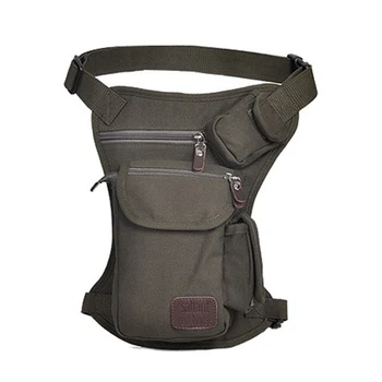 

Men Canvas Drop Leg Bag Waist Fanny Pack Belt Military Travel Motorcycle Multi-purpose Messenger Shoulder Bags
