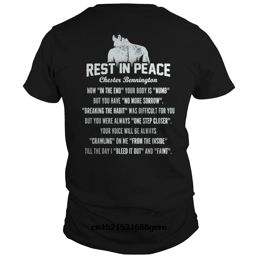 

funny t shirt RIP CHESTER BENNINGTON 2019 tshirt men tee