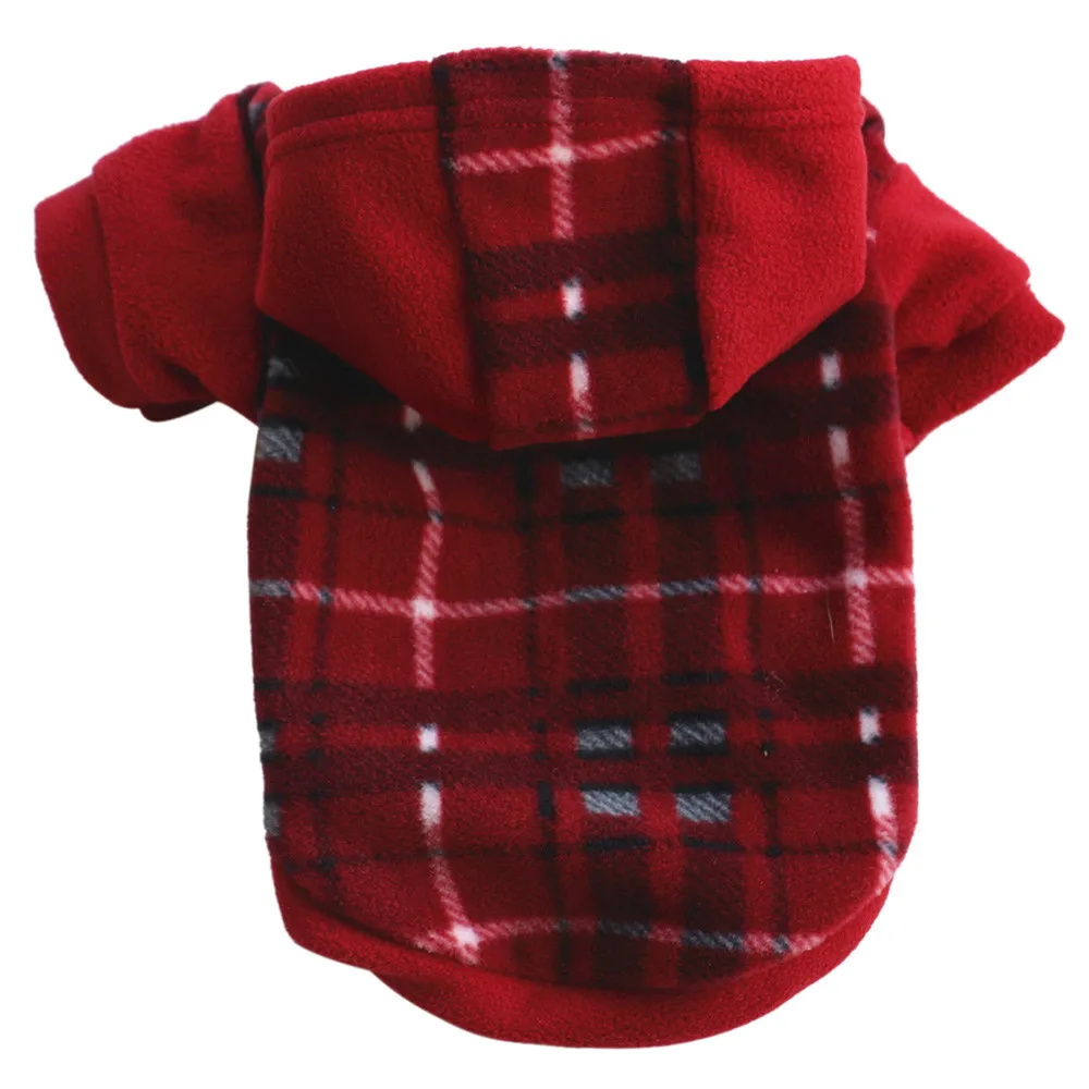 Dog Clothing For Small Dogs Pets Clothing Dog Pet Clothes Hoodie Warm Fleece Puppy Coat Apparel dog clothes ropa para perro NEW - Color: Red