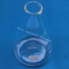 500 мл коническая колба, колба Erlenmeyer, с широким горлом, лабораторная стеклянная посуда