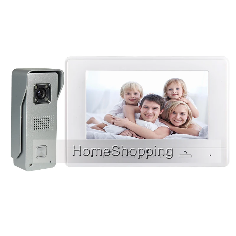 FREE SHIPPING BRAND Wired 7 Color Screen Video font b Door b font phone Intercom System