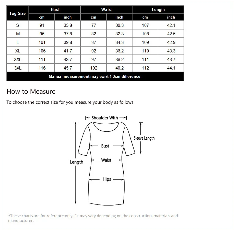 ED-A208 size chart