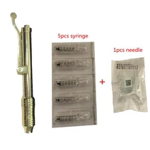 24 K гиалуроновая ручка с 5 шт. шприц и 1 Игла бесплатно распылитель гиалурон шприц-ручка удаления морщин воды