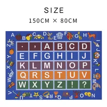 Разноцветный Детский развивающий алфавит и формы, нескользящий коврик, детские игрушки, игровой коврик, меховой коврик, Детская игра
