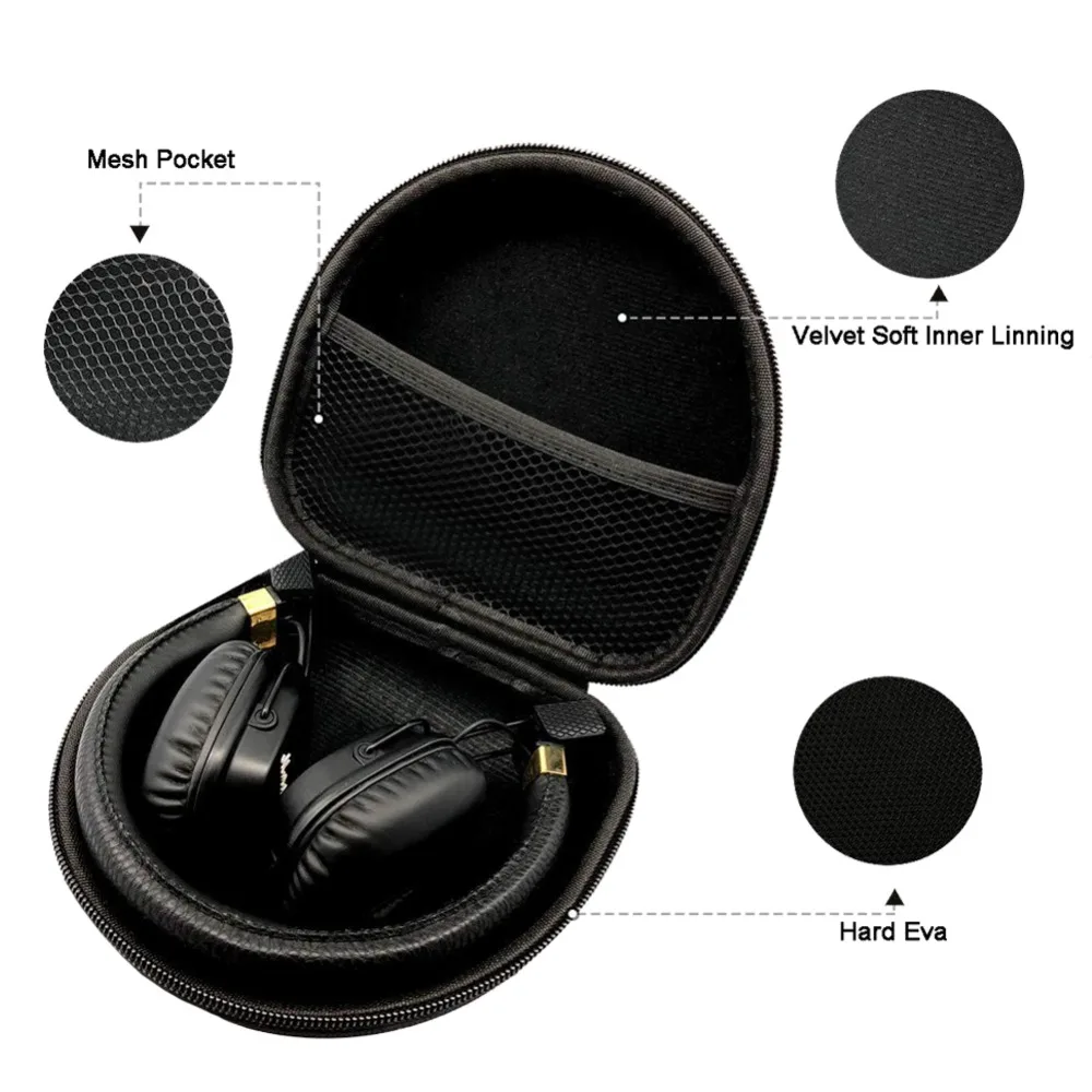 IMTTSTR 1 Pcs of Universal Headphone Protection Carrying Box Bag Case Storage Package for JBL J55 E45BT J56BT Duet Everest 300