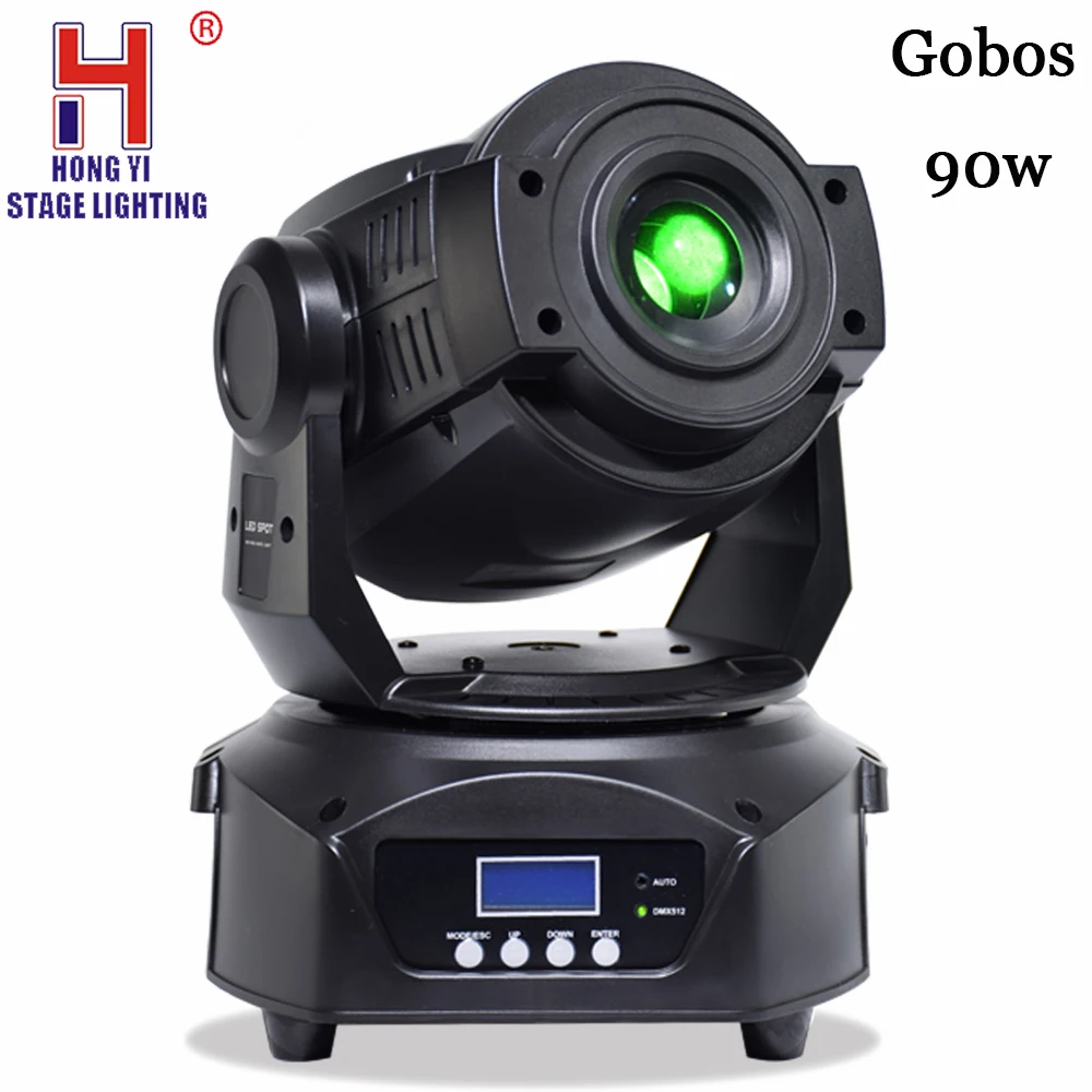 

Moving head LED light mini gobos 90w spot lights dmx512 for wedding party pub stage event