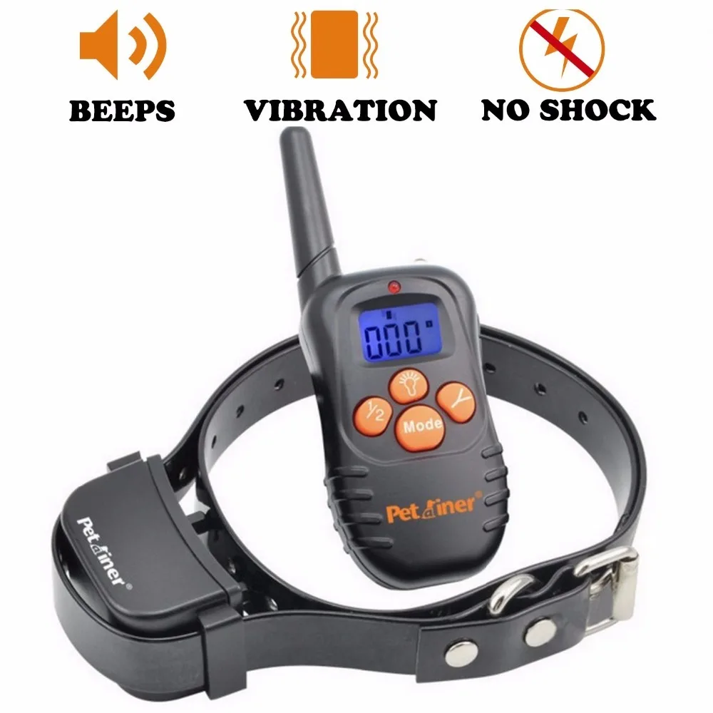 Sound Vibration Human Dog Training Collar Rechargeable No Shock Bark