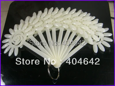

10 PCS / SET ACRYLIC NAIL ART POLISH DISPLAYER FAN PRACTICE TOOL BOARD WHEEL PANEL NATURAL COLOR