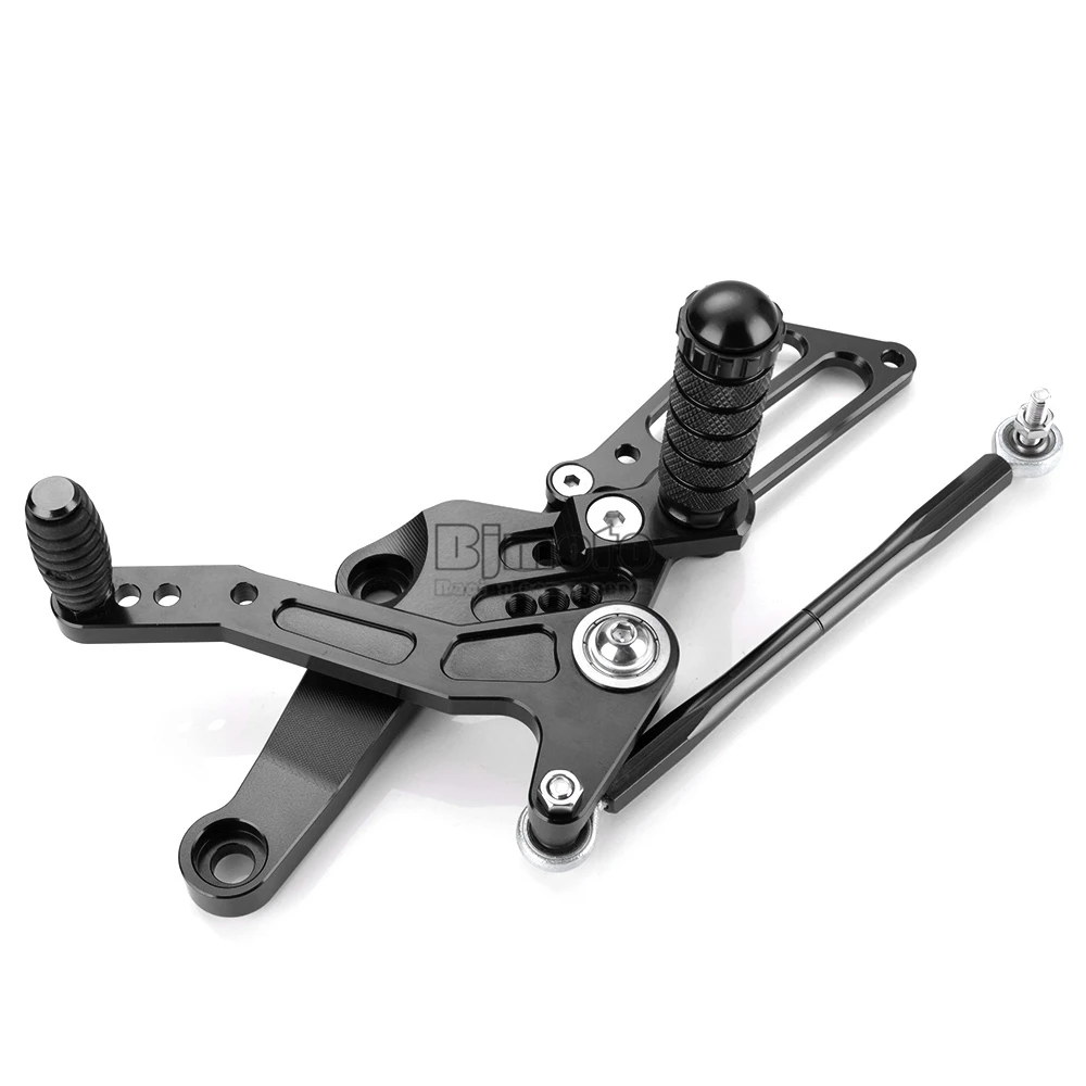 BJMOTO CNC Алюминиевые Регулируемые подножки для мотоцикла задние наборы ножная педаль Подножка для Kawasaki Ninja 400 Ninja 250