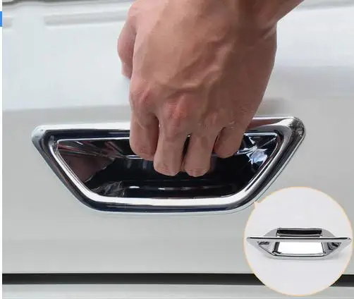 Аксессуары подходящие для NISSAN XTRAIL 2014 2016 Задняя Крышка багажника из хрома ROGUE 32