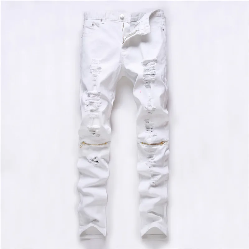 white designer jeans