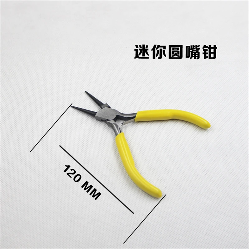 Mini pliers small pliers manufacturers 5 inch needle-nosed pliers jewelry handmade beaded DIY jewelry pliers hardware tools - Цвет: Round nose pliers