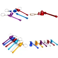 1 шт., маленькая металлическая курительная трубка, сетка, креативные курительные трубки, портативная травяная табачная трубка, подарок, случайный цвет