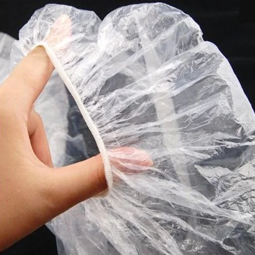 PHFU WMA 10 шт одноразовые POLYTHENE шапочки для ванной, душа путешествия DIY