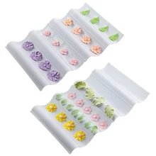 Новейший 2 шт/партия пластик для приготовления пирожных с Королевской глазурью для цветов из мастики сушильные плиты инструменты для выпечки торт дизайн цветок лист волнистый завиток наборы