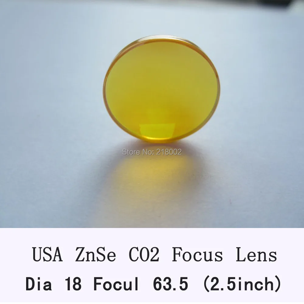 

USA CVD ZnSe Focus Lens 18mm Dia 63.5mm Focal for CO2 Laser co2 laser engrave machine co2 laser cutting machine