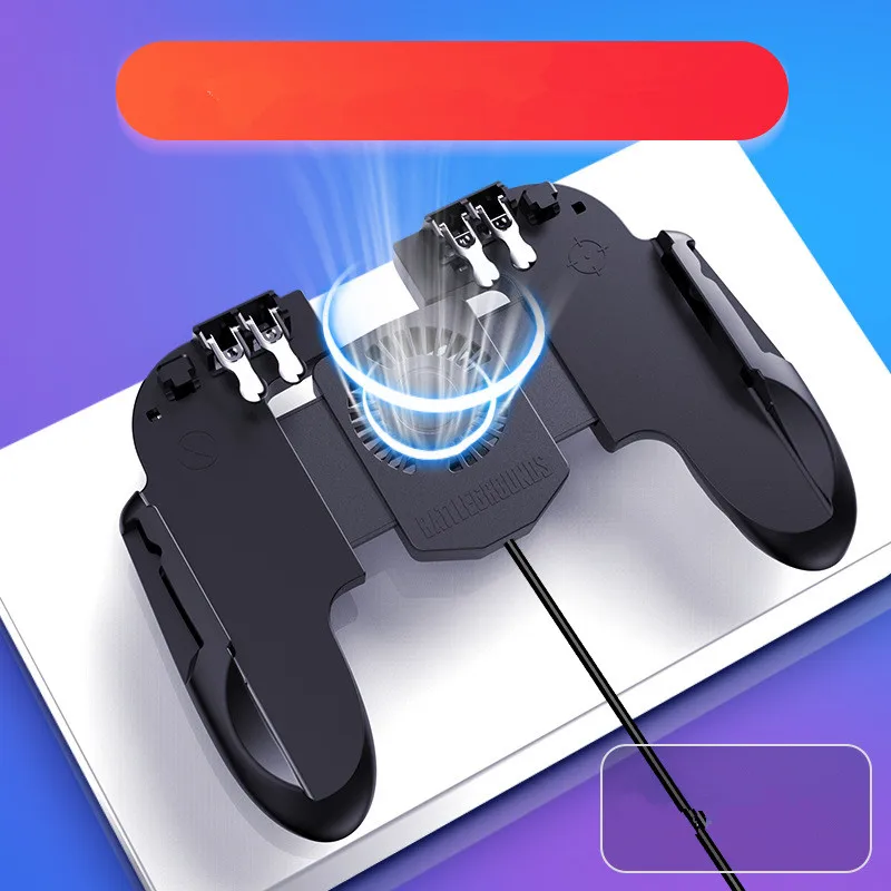  H9 Six Finger All-in-One Mobile Game Controller Fire Key Button for PUBG Mobile Game Eating Chicken
