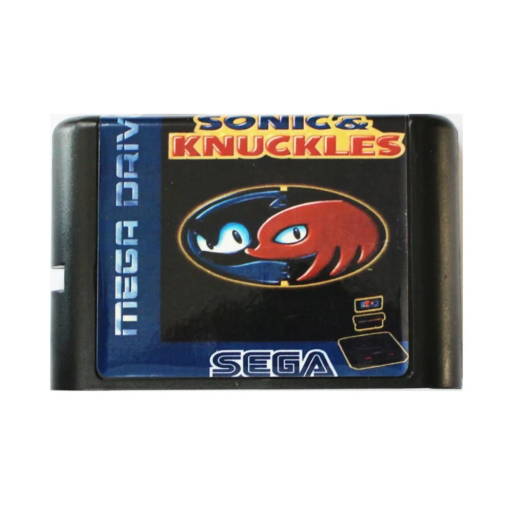 Игровая карта Sonic & Knuckles 16 бит MD для Sega Mega Drive SEGA Genesis|Картриджи| |
