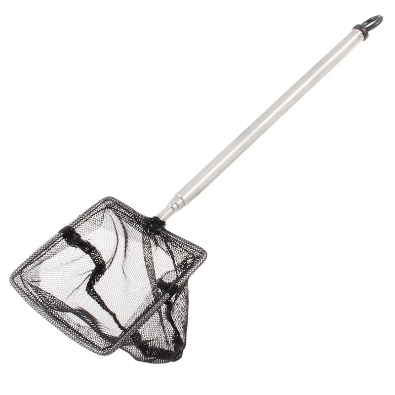 

Fish Tank Rectangle Frame Telescopic Handle Fishing Landing Net
