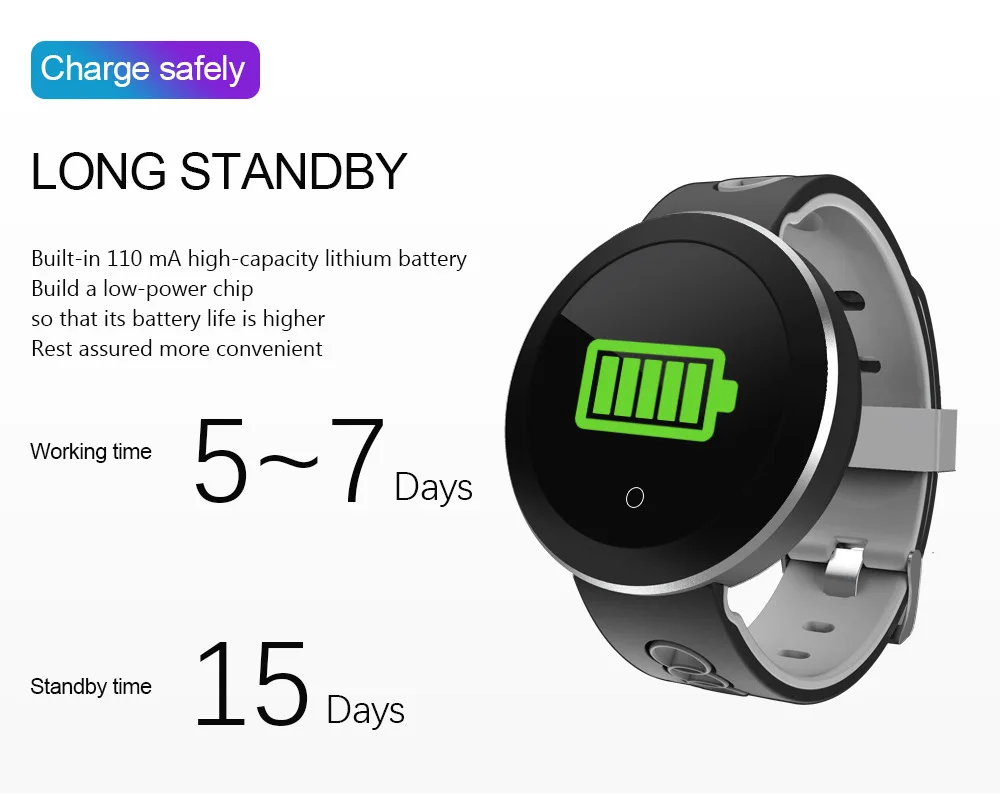 Q8 Pro Smart Watch Фитнес трекер ремешок для умного браслета Ip68 Водонепроницаемый монитор сердечного ритма спортивный браслет для Ios и Android телефон