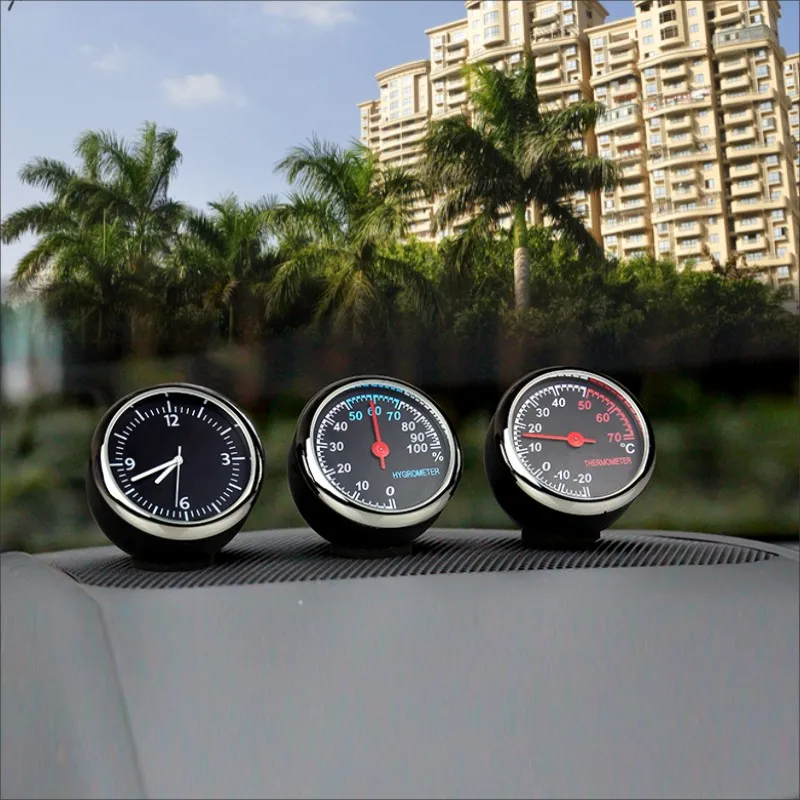 Vehicle mounted thermometer Moisture meter Automobile electronic meter Luminous watch Vehicle clock Creative ornaments Vehicle mounted thermometer Moisture meter Automobile electronic meter Luminous watch Vehicle clock Creative ornaments
