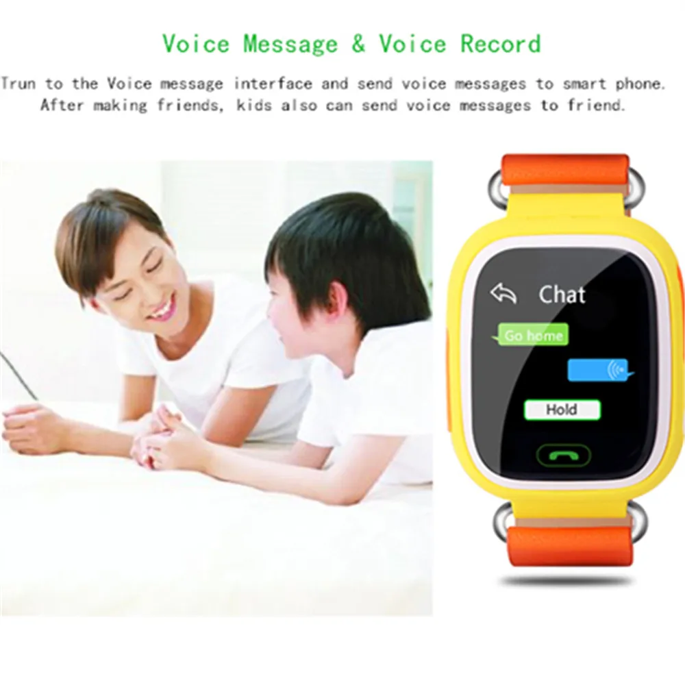 Comprar GPS q90 smart baby watch SOS dispositivo buscador de llamadas teléfono reloj con rastreador de pantalla táctil Smart watch para niños pk q50 q60 q80