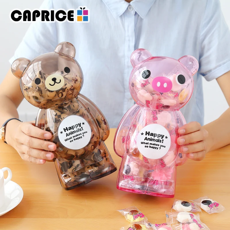 Пластиковая Копилка Bear для монет прозрачная копилка хранения конфет сейф детей