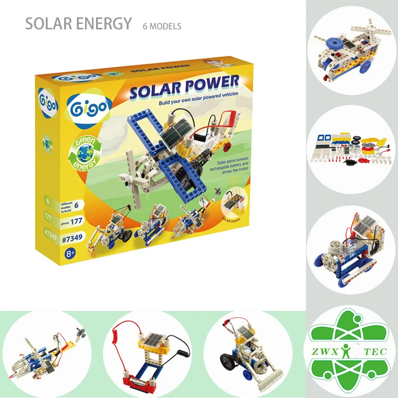 Gigo Solar Power Model Building Kits 7349 Science toys 177PCS 6