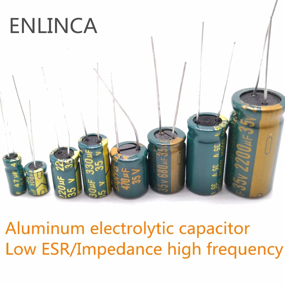 5-20 штук 10V 16 V, алюминиевая крышка, 25В 35В с алюминиевой крышкой, 50В низкая ESR высокочастотный алюминиевый конденсатор с алюминиевой крышкой, 2,2 мкФ 4,7 мкФ 6,8 мкФ 10 мкФ 22 мкФ 33 мкФ 68 мкФ 82 мкФ 120 мкФ 150 мкФ 20