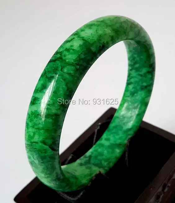 

Natural Green Bangle Woman's Green Bracelet Handmade Fashion Jewelry Gift Bangles +certificate 58-62mm