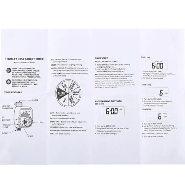 Ogród podlewanie Timer automatyczny elektroniczny licznik wody Home Garden nawadnianie Timer Controller system Autoodtwarzanie nawadniacz -