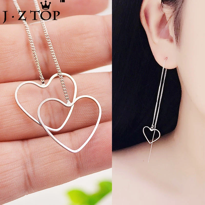 

Fashion Geometric Tassel Long Ear Line Polygon Triangle Love Pendant Earrings Designed For Girls Woman Swing Punk Earrings
