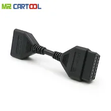 Car OBD2 Extension Cable OBD Cord OBD 2 II Odb Connector Auto Easy Diag Tool For IDIAG 5C V GOLO Easydiag 14cm 16Pin Launch X431