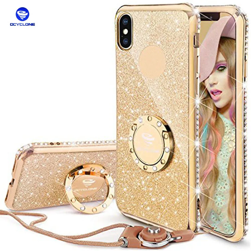 Чехол Ocyclone для IPhone X тонкий мягкий Блестящий милый блестящий чехол телефона