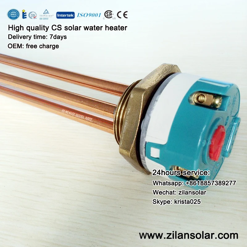 3KW,1.25" thermostatic electric heater for solar water heater 110240V
