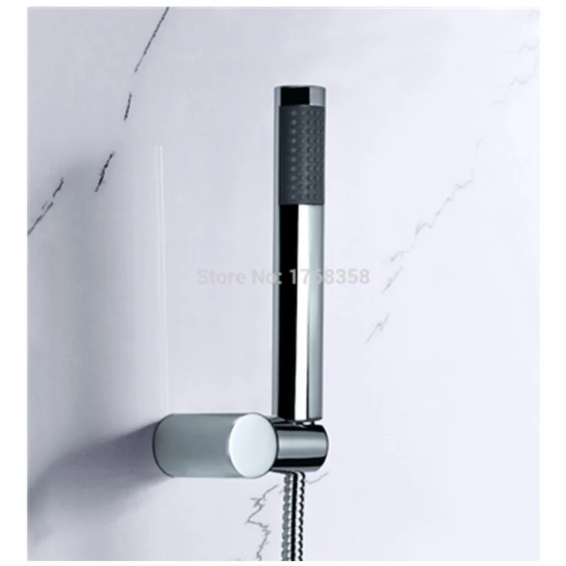 Brass Handheld shower head 1.5m stainless steel hose ABS wall shower