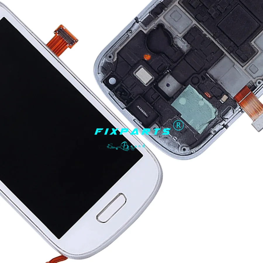 Blue White LCD Samsung Galaxy SIII S3 Mini i8190 LCD Display With Touch Sensor Digitizer With Frame With Tools (6)