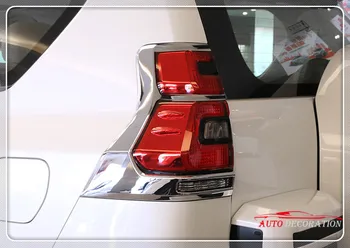 

For Toyota Prado FJ150 J150 2018 Car styling Exterior Accessories Rear Light Lamp Decorative Cover 2pcs