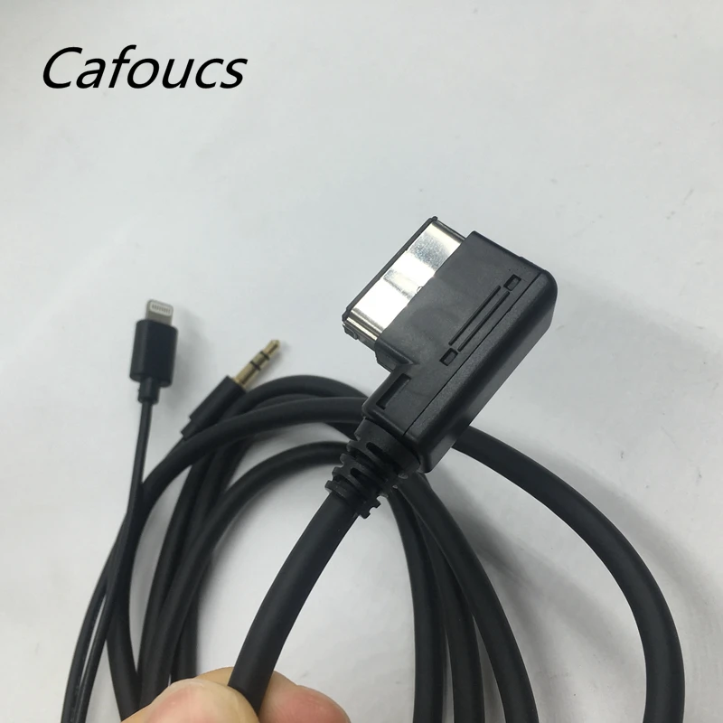  Cafoucs For MERCEDES BENZ MMI Music Interface AUX Cable 8-PIN ADAPTER Charge for iPod iPhone 5 5s 6