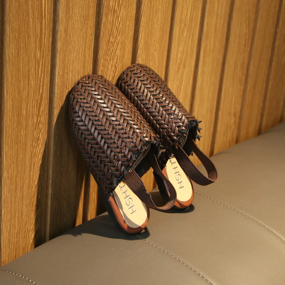 2019 girls retro woven sandals shoes princess shoes sandals sandals slippers summer sandals for girls kids shoes+male 40J23 (33)