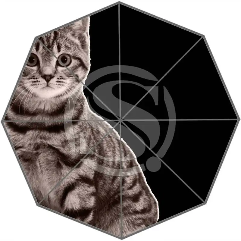 Новое поступление на заказ прекрасный кот искусство лучший хороший крутой дизайн Портативный Модный стильный полезный складной зонт SQ0617-LC2234