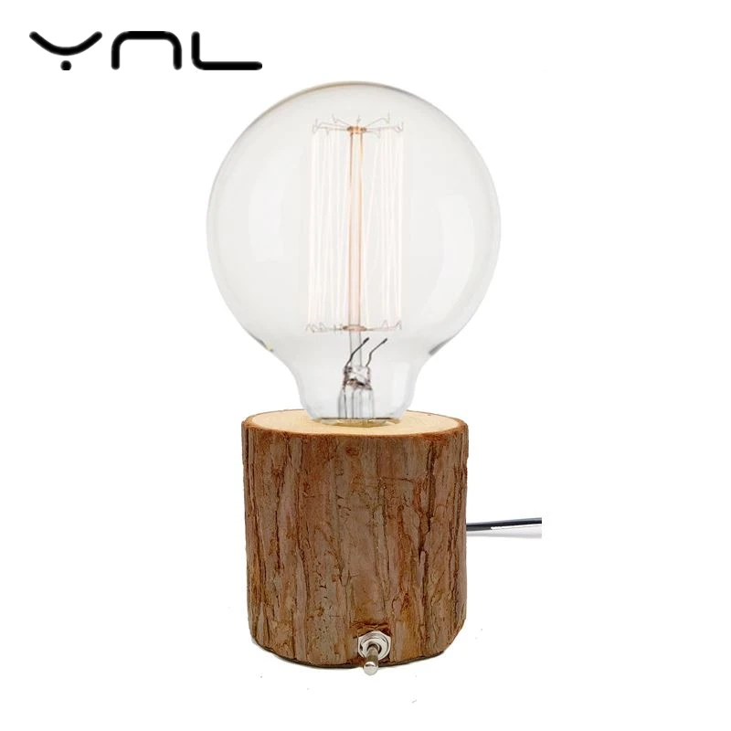 Лампа накаливания YNL Edison E27 настольная лампа прикроватная для кафе ночник ретро