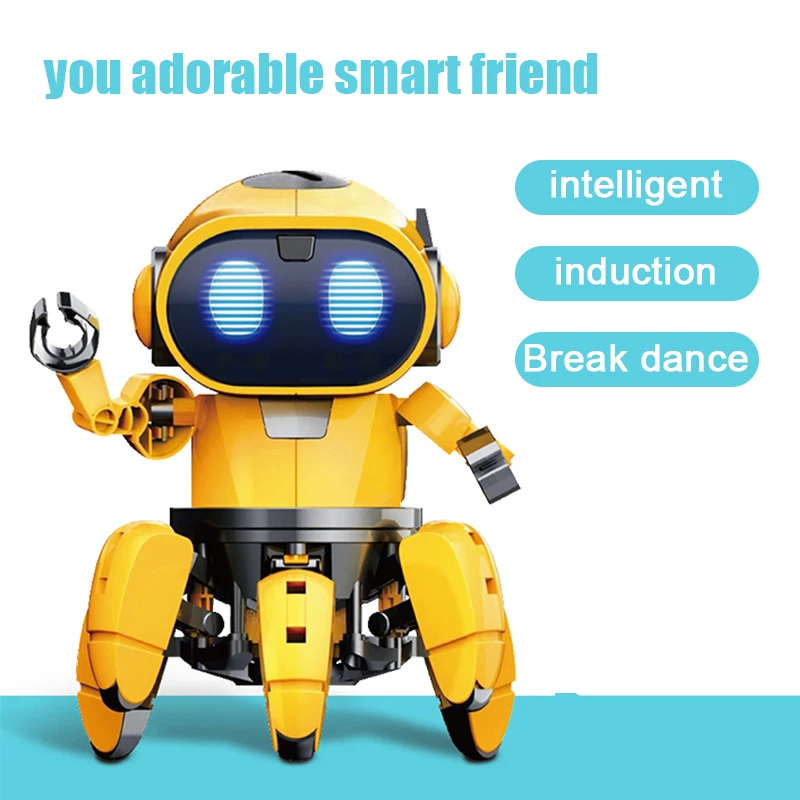 

Six-foot Intelligent Robot Multi-function Interactive Lighting Music Robot Intelligent Induction Robot Children's Toys Gift